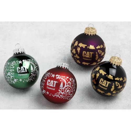 Boule de Noël Personnalisée 8cm - Sérigraphie 1 Couleur - Lot de 24