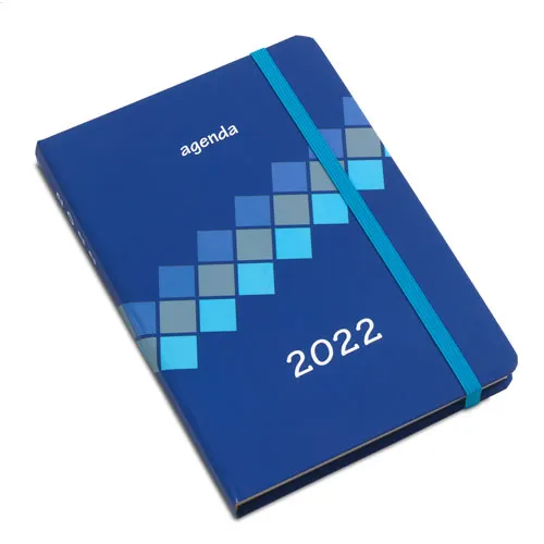 Agenda A5 Soft Touch Personnalisable - Couverture Rigide Quadri