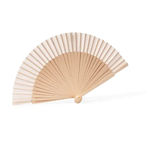 Éventail Publicitaire en Bois Naturel 23 cm - Personnalisable