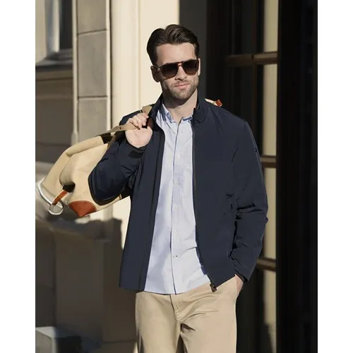 Veste Coupe-Vent Personnalisable Homme - Tissu Recyclé Premium