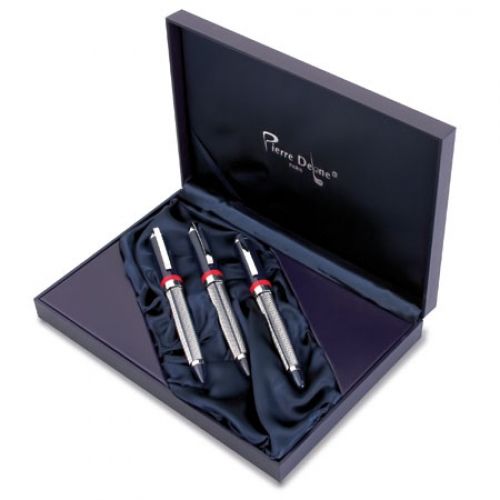 Coffret Prestige 3 Instruments d'Écriture Bois Noble et Métal