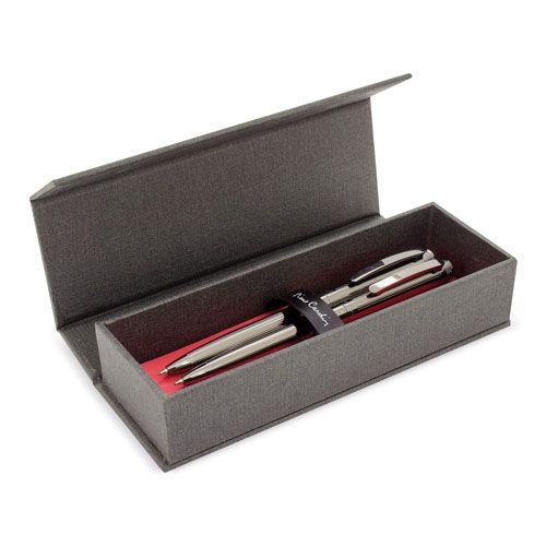 Coffret Prestige 3 Instruments d'Écriture Bois Noble et Métal