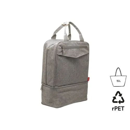 Sac à dos isotherme 'Yari', gris chiné RPET