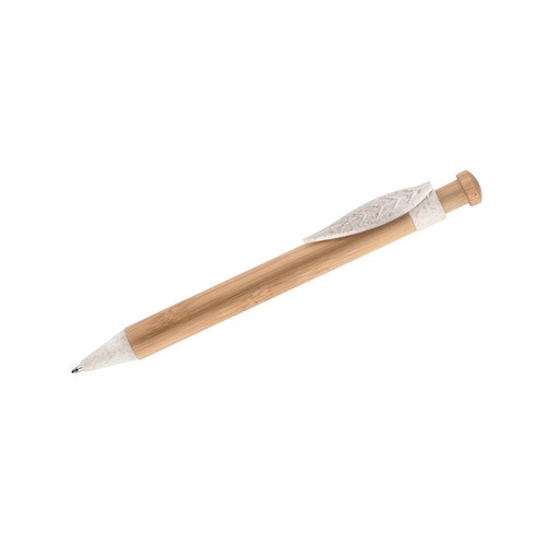 Stylo à bille écologique bambou et paille - Personnalisable