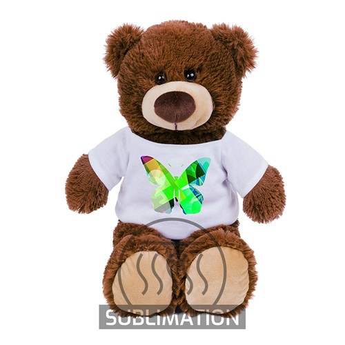 Ours en peluche personnalisable avec t-shirt 25 cm - Bernie Brown Junior