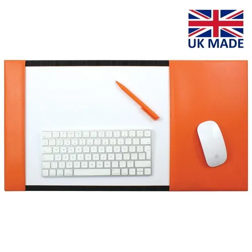 Sous-main A3 cuir avec tapis de souris - Personnalisable