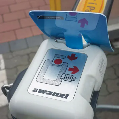 Jeton de caddie format carte de crédit