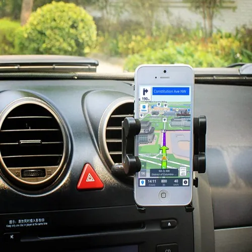 SUPPORT VOITURE 3 EN 1 NOIR - POUR SMARTPHONE 6.9"