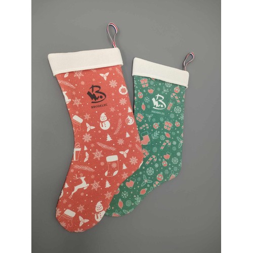 Chaussette de Noël Personnalisée All-Over - Fabrication Française