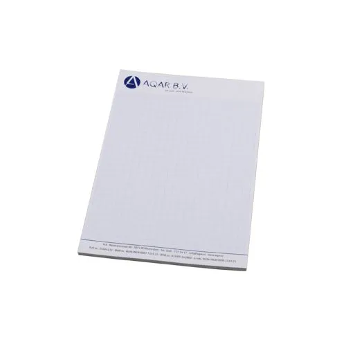 Bloc-notes A7 personnalisé 100 feuilles - Marquage quadri
