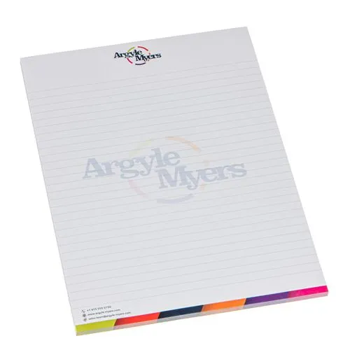 Bloc-notes A7 personnalisé 100 feuilles - Marquage quadri