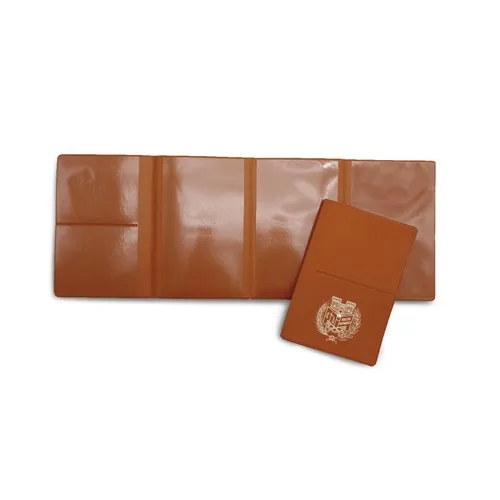 Porte Carte Grise 4 Volets Personnalisable + 2 Emplacements Cartes