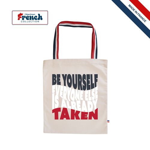 Sac Shopping Bio 280g Tricolore - Fabrication Française Certifiée