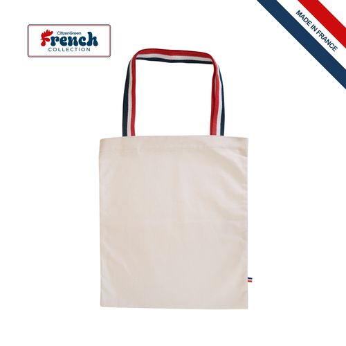 Sac Shopping Bio 280g Tricolore - Fabrication Française Certifiée