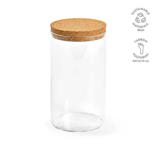 Bocal Magritte 1000 verre borosilicaté 1015 ml, couvercle liège