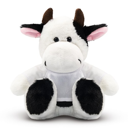 Peluche Vache Personnalisable avec T-shirt Sérigraphié - Nancie
