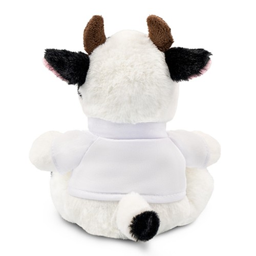 Peluche Vache Personnalisable avec T-shirt Sérigraphié - Nancie