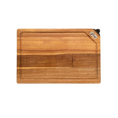 Planche à découper acacia avec aiguiseur intégré personnalisable