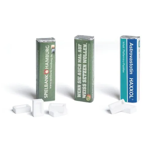 BÂTONNET RECTANGULAIRE 12 pastilles de menthe