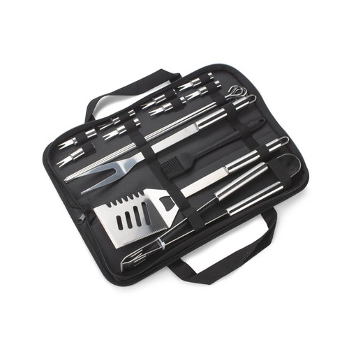 Set Barbecue 10 Pièces Personnalisable avec Étui de Rangement