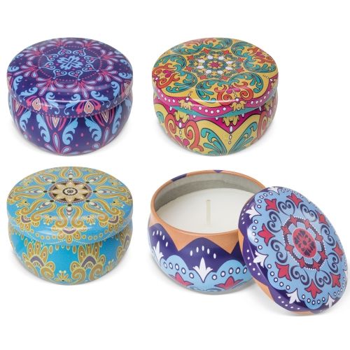 Set de 3 Bougies Flocon de Neige Argentées - Coffret Cadeau