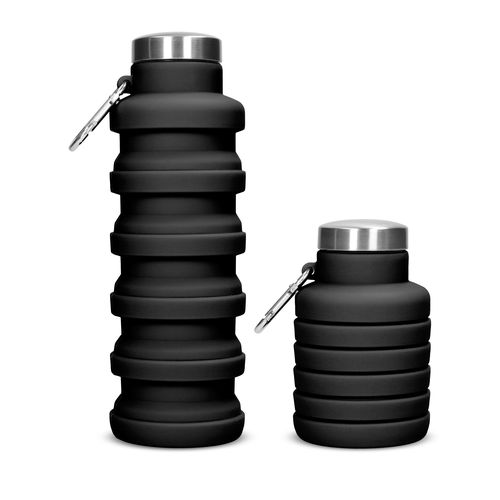 Gourde Pliable Silicone 550ml Personnalisable - Objet Pub Écologique