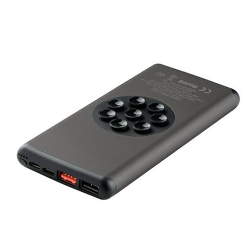 Power Bank Sans Fil 10000 mAh avec Ventouses - Chargeur Induction 10W