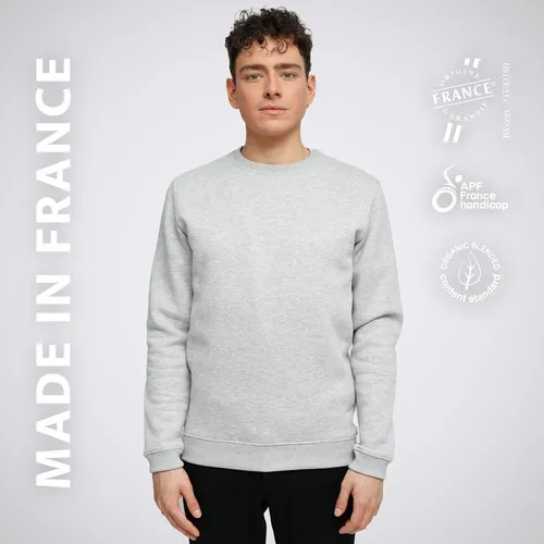 Sweat Molletonné Homme Bio Personnalisable - 70% Coton Organique