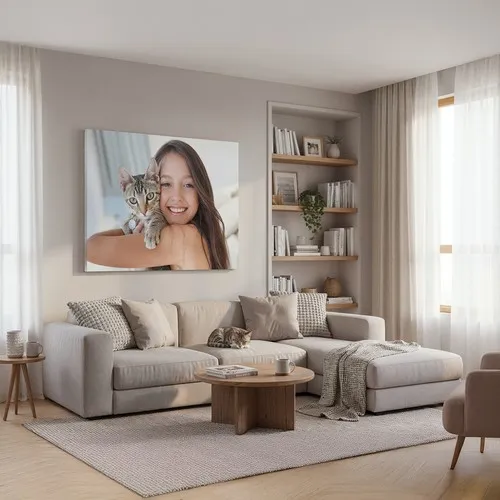 Toile sur châssis 2 cm personnalisée - Impression latex haute qualité