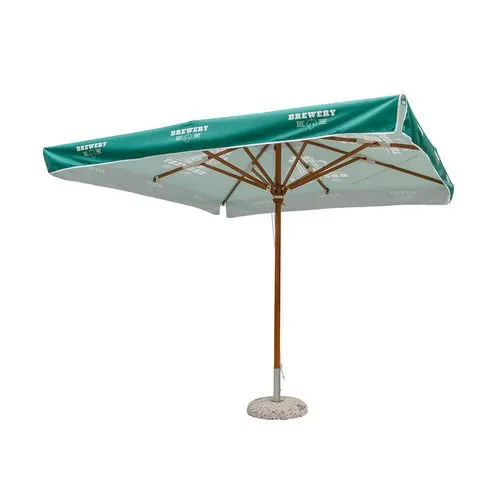 Parasol CHR Antique 3x3m - Bois et Toile Ignifugée Personnalisable