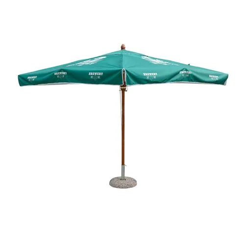 Parasol CHR Antique 3x3m - Bois et Toile Ignifugée Personnalisable