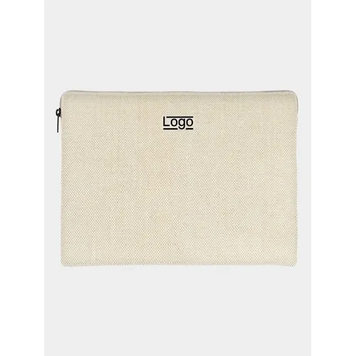 Housse Ordinateur Écologique en Jute - Protection Anti-Choc Personnalisable