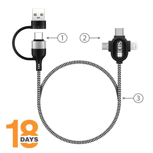 LIPANOI CABLE DE CHARGE 6in1 STOCK