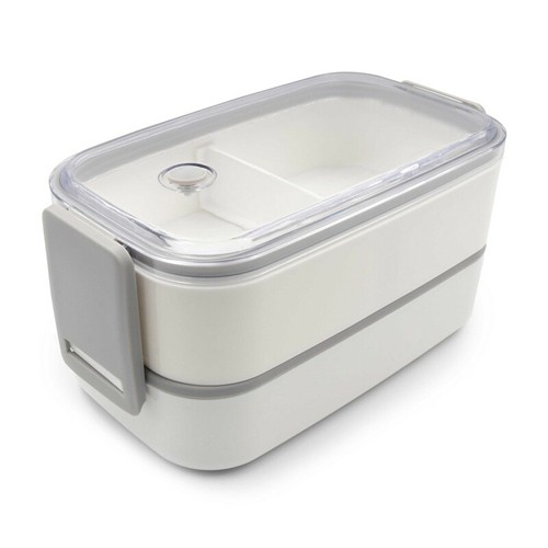 Boîte à lunch double compartiment 2x700ml avec couverts personnalisable