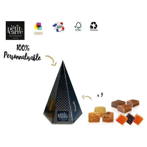 Pyramide Gourmande Personnalisée - 9 Douceurs Artisanales Bio