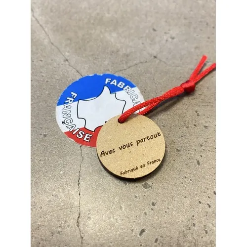 Jeton de caddie en bois personnalisé - Fabrication française solidaire