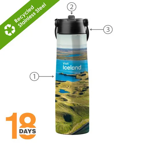 Bouteille de sport Calypso 1 L/33 oz 360UV