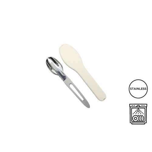 Set de Couverts Nomades 3-en-1 en Acier Inoxydable avec Étui