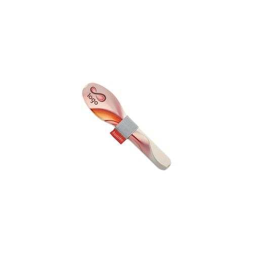 Set de Couverts Nomades 3-en-1 en Acier Inoxydable avec Étui