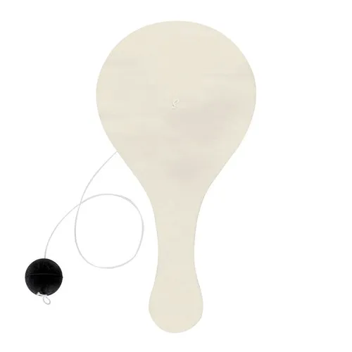 Set Raquette en Bois à Colorier avec Balles - Jeu Créatif Personnalisé