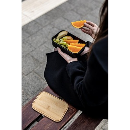Boîte à lunch 850 ml avec couvercle bambou personnalisable
