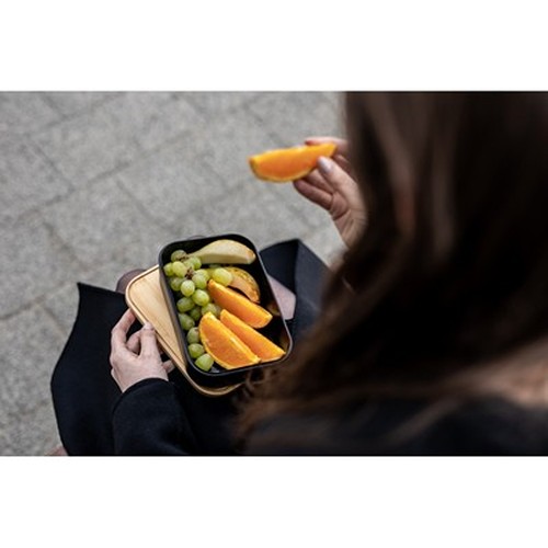 Boîte à lunch 850 ml avec couvercle bambou personnalisable