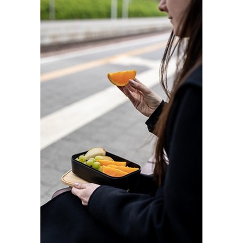 Boîte à lunch 850 ml avec couvercle bambou personnalisable