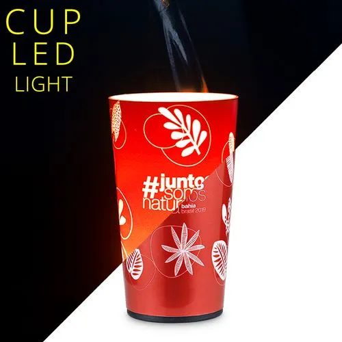 Gobelet LED Réutilisable 420ml - S'illumine au Remplissage