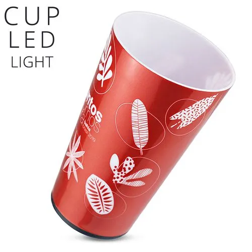 Gobelet LED Réutilisable 420ml - S'illumine au Remplissage