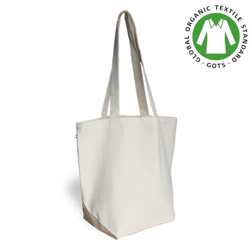 Cabas coton LOUISE 250 BIO - Bleu Marine