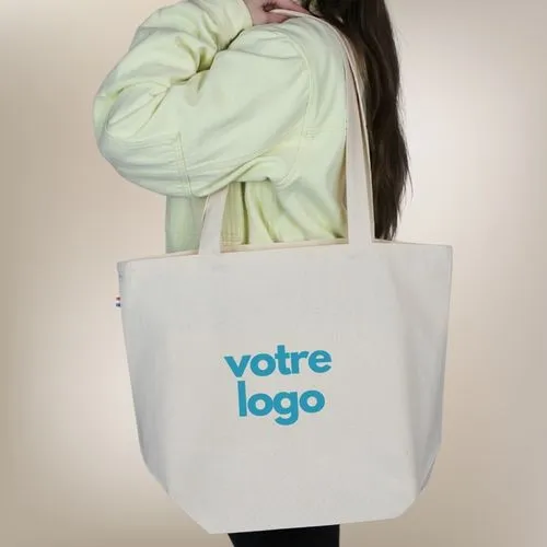 Cabas coton LOUISE 250 BIO - Bleu Marine