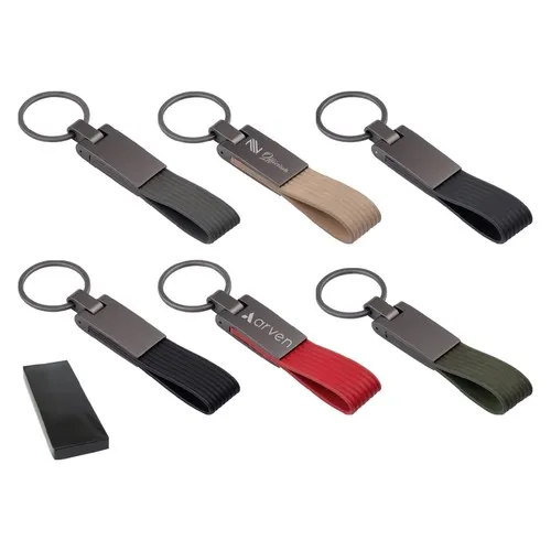 Porte-clés métallique avec décapsuleur