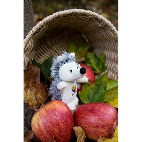 Porte-clés Peluche Hérisson Personnalisable | Hakim 10 cm