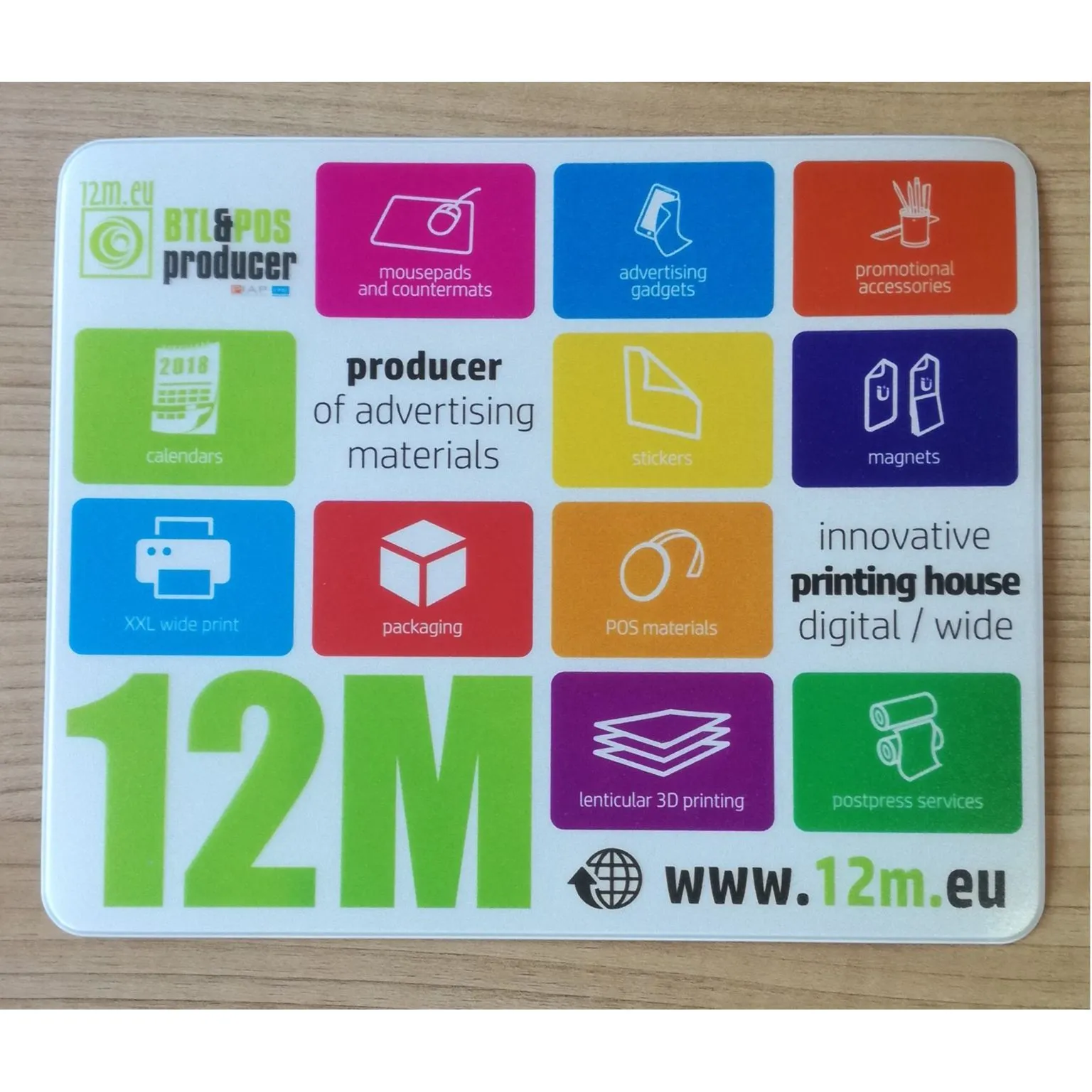 Tapis de souris soudé avec l'impression sur le PVC